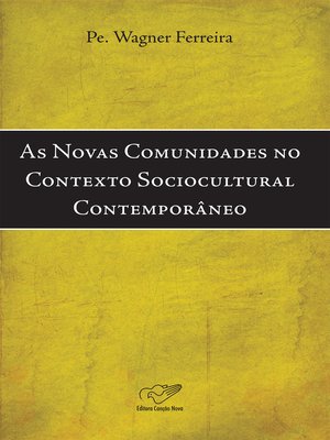 cover image of As novas comunidades no contexto sociocultural contemporâneo
